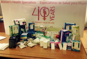 Period Products donated through WHS Chico clinic