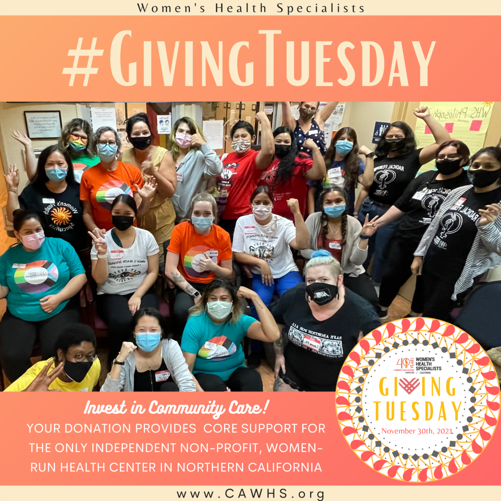 Giving Tuesday 2021 - Womens Health Specialists - Womens Health Specialists