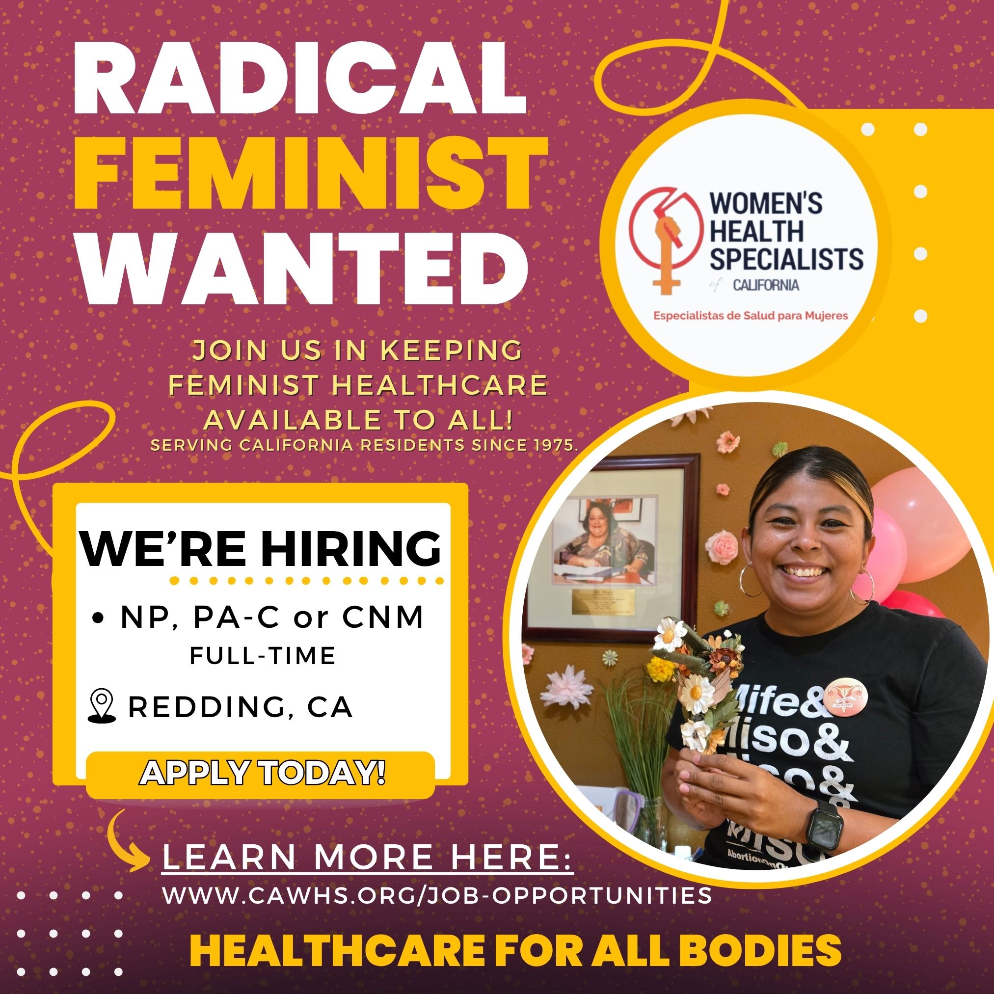 Redding Hiring Post